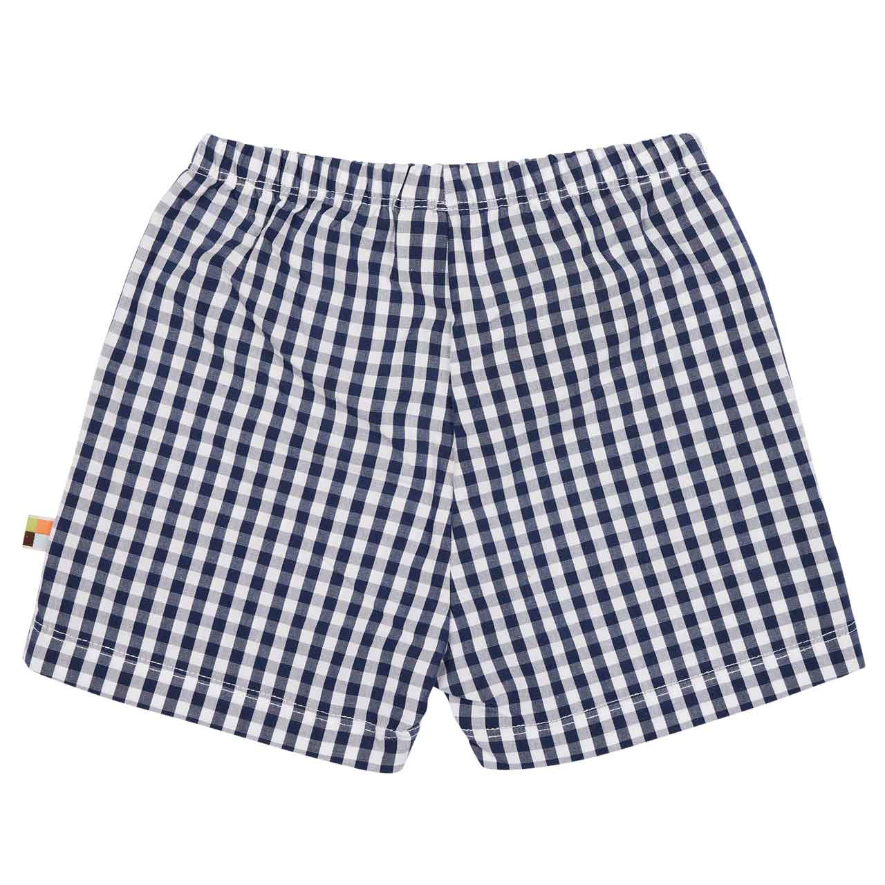 Luftige karierte Shorts navy