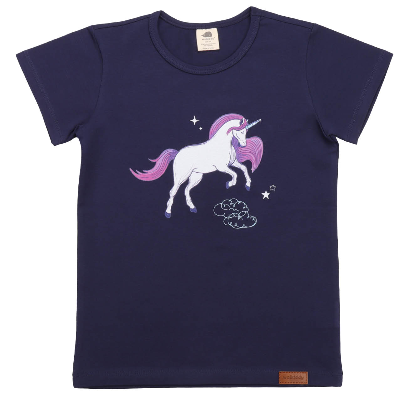 Einhorn Shirt kurzarm lila