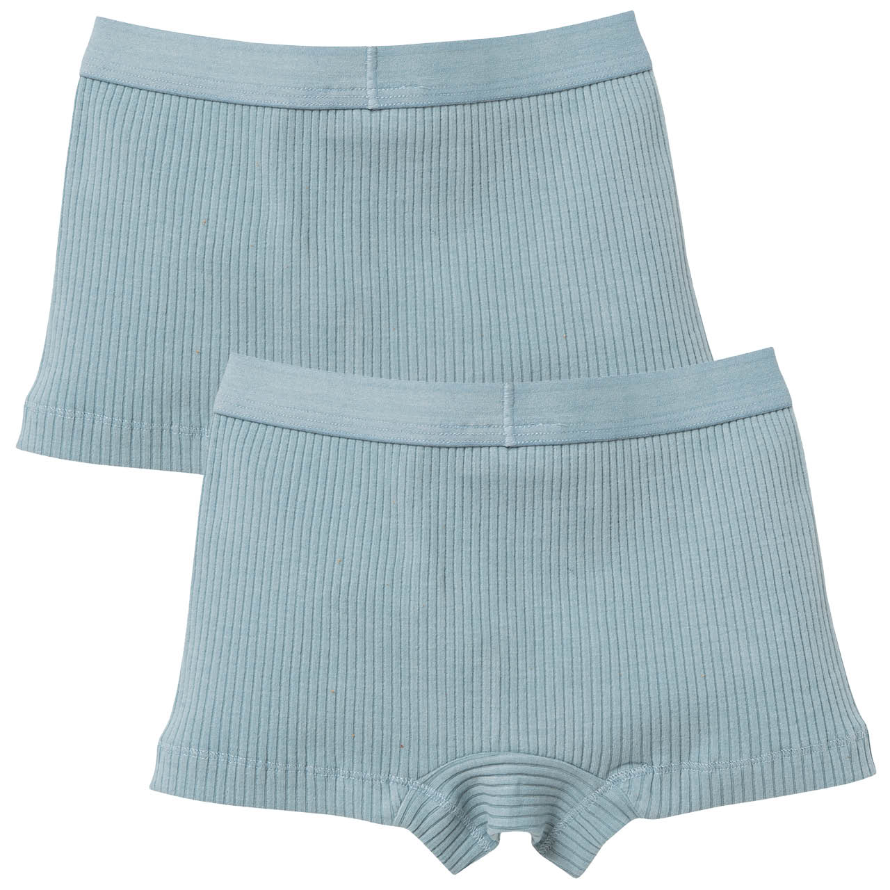 Boxershorts Doppelpack Rippstrick petrol