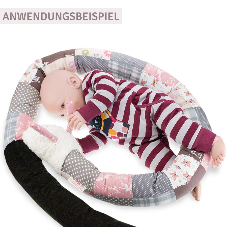 Schnecke Babynest rot Pucki klein 108 cm