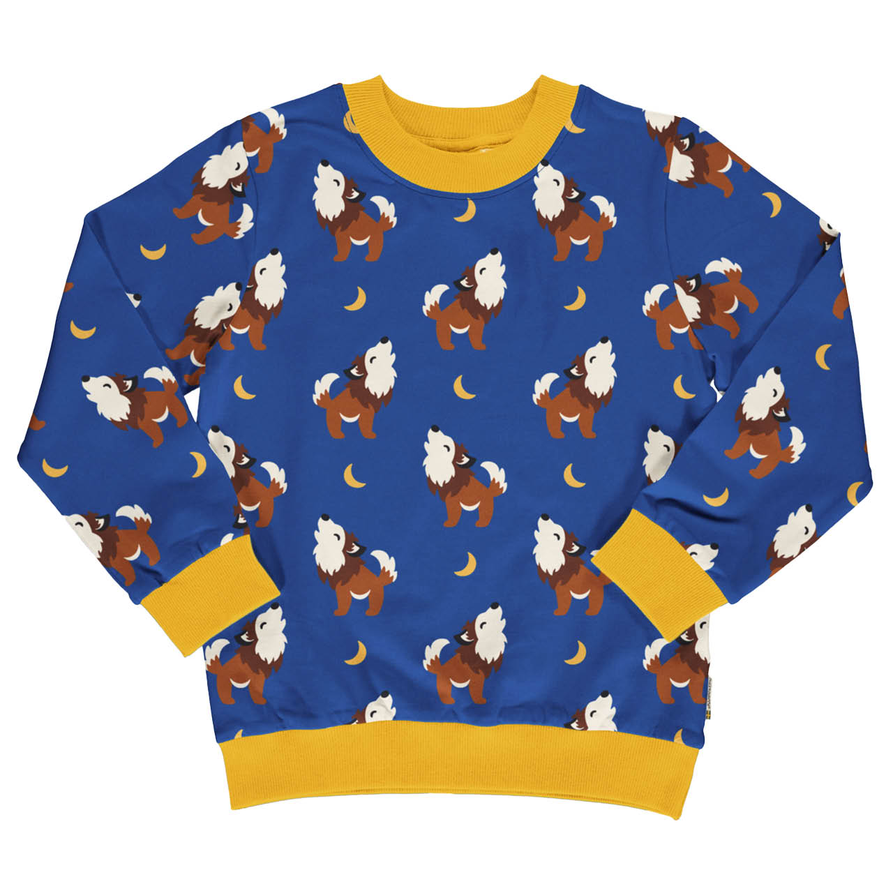 Cooles Sweatshirt gefüttert Wolf blau