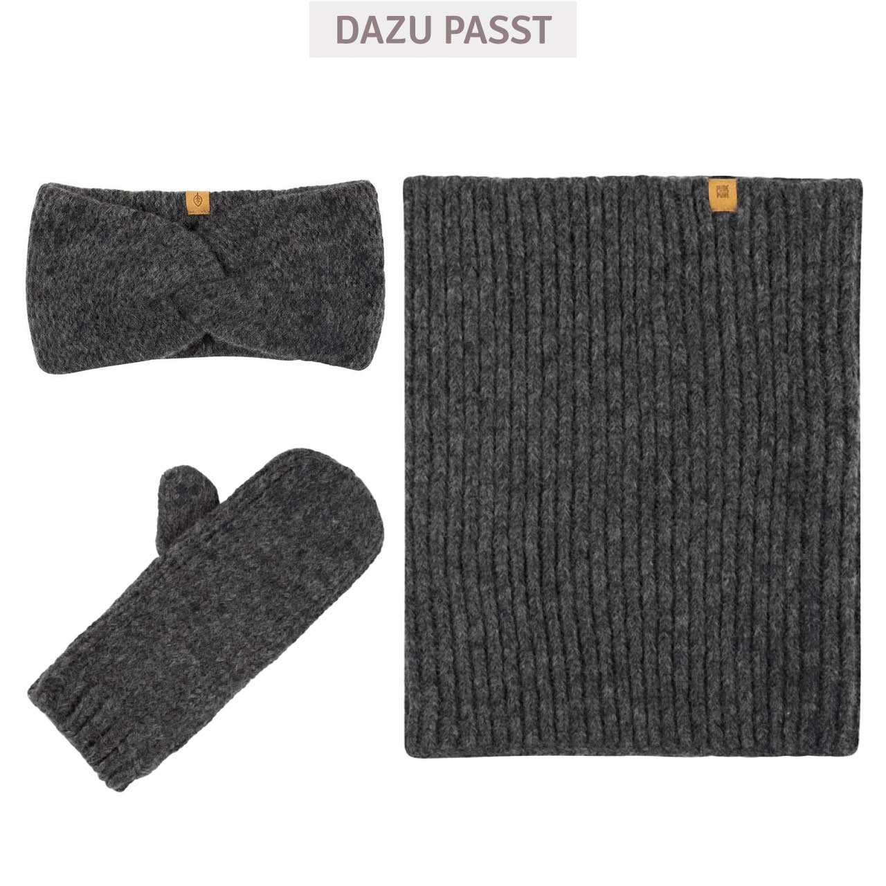 Damen Loop Baby Alpaka Merinowolle Mix schiefer-grau