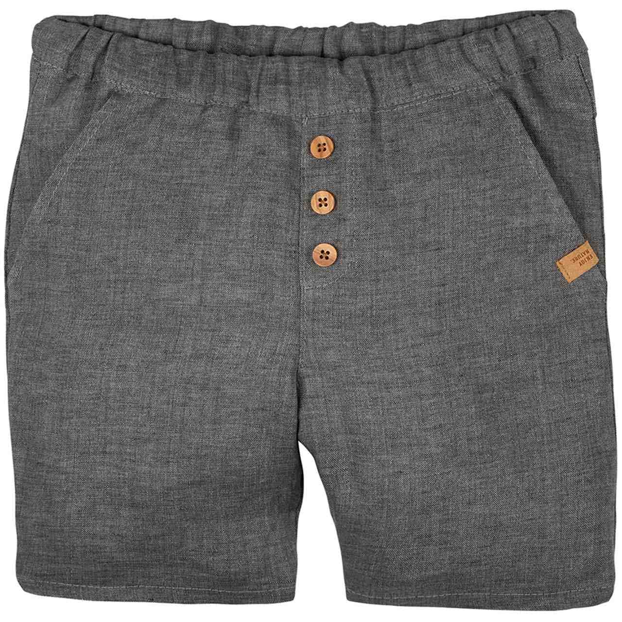 Leichte Leinen Shorts dunkelgrau