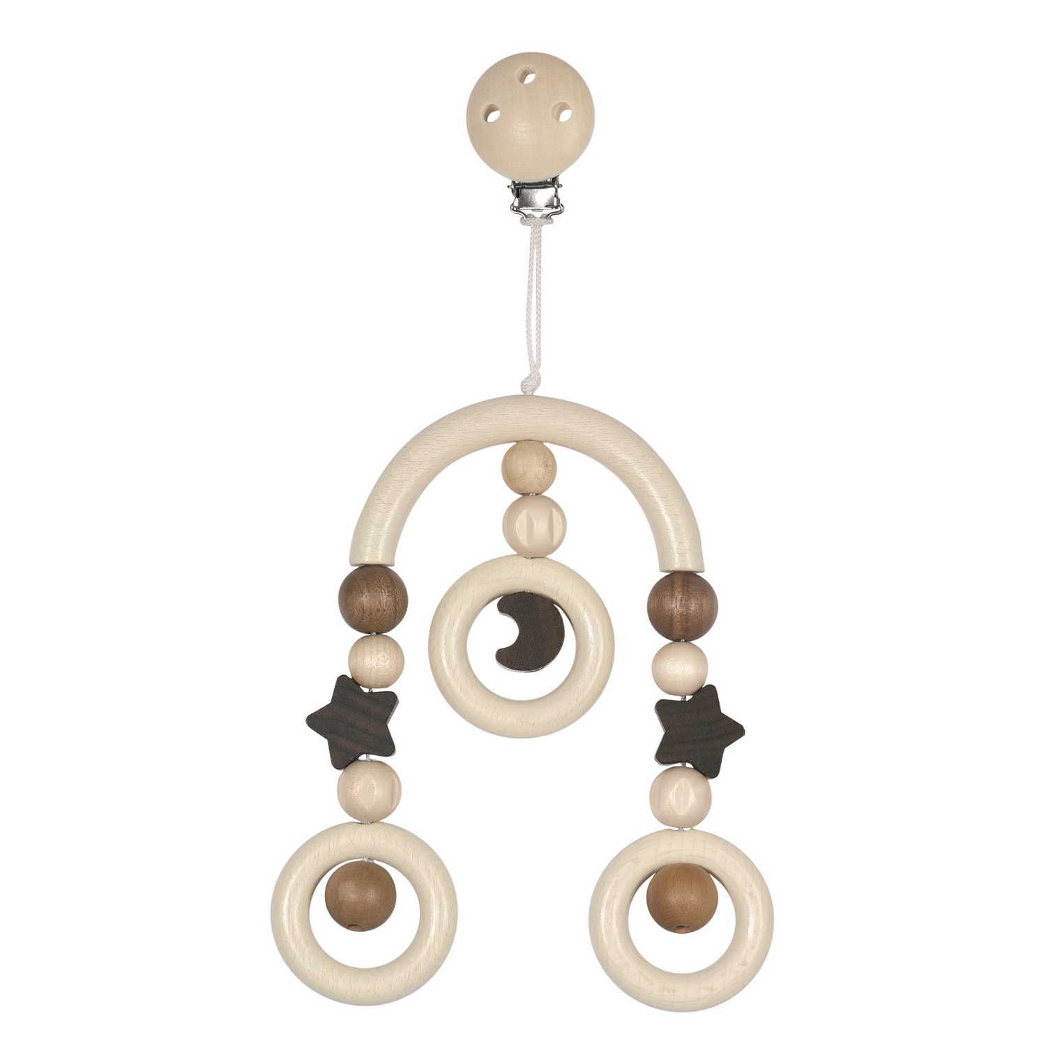 Mini-Mobile "Mond & Sterne" mit Clip Mini-Mobile "Mond & Sterne" mit Clip