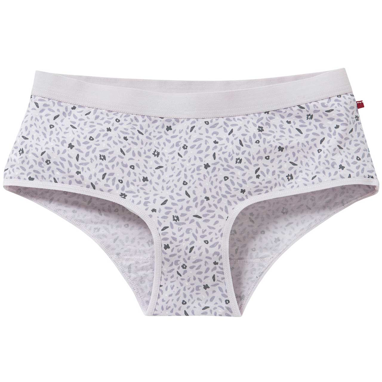 Doppelpack Damenpanty violett geblümt + gestreift