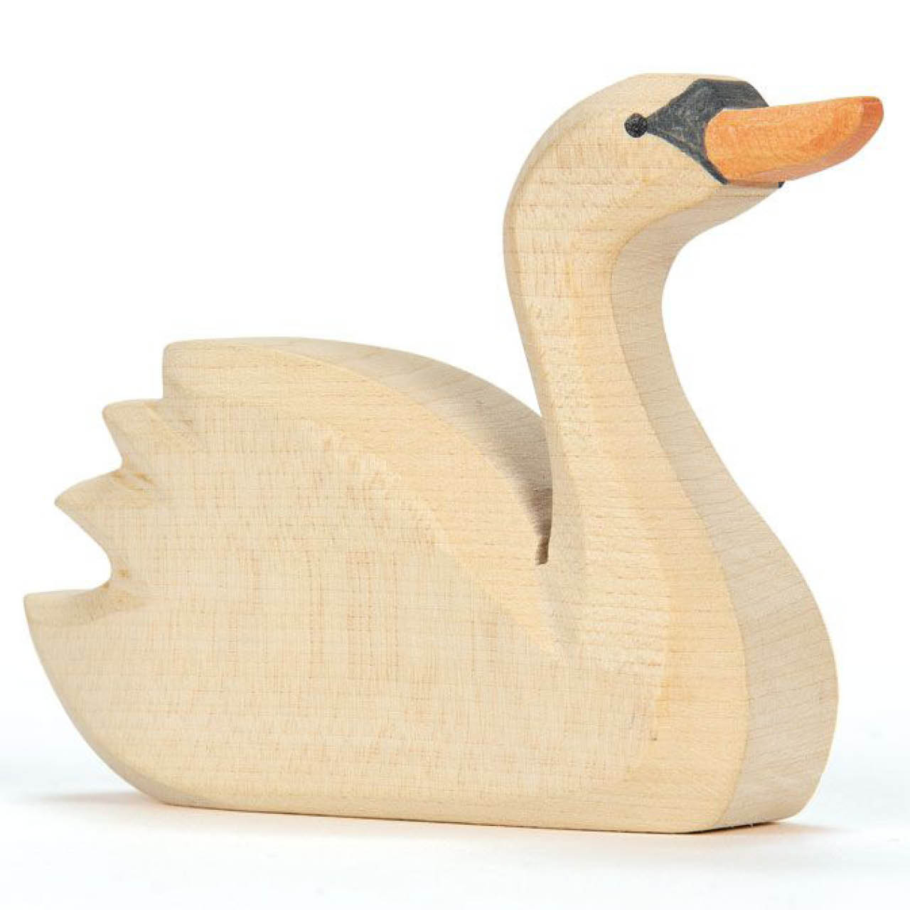 Schwan Kopf hoch Holzfigur 6 cm hoch Schwan Kopf hoch Holzfigur 6 cm hoch