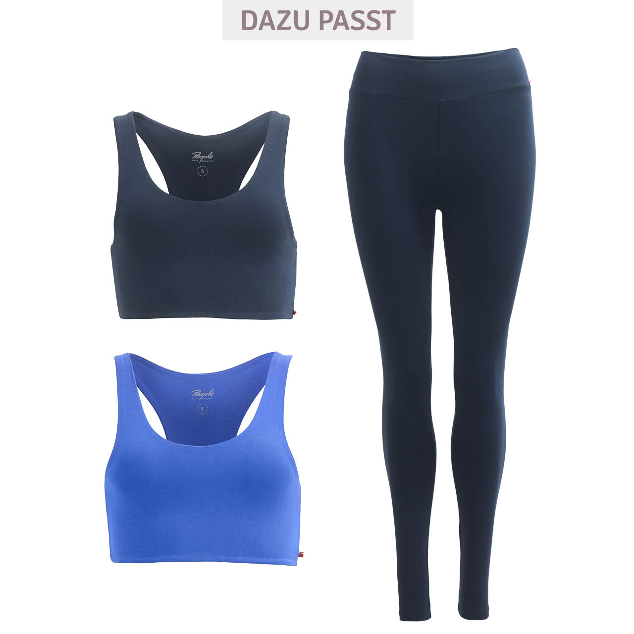 Damen Sport-Leggings dunkelblau