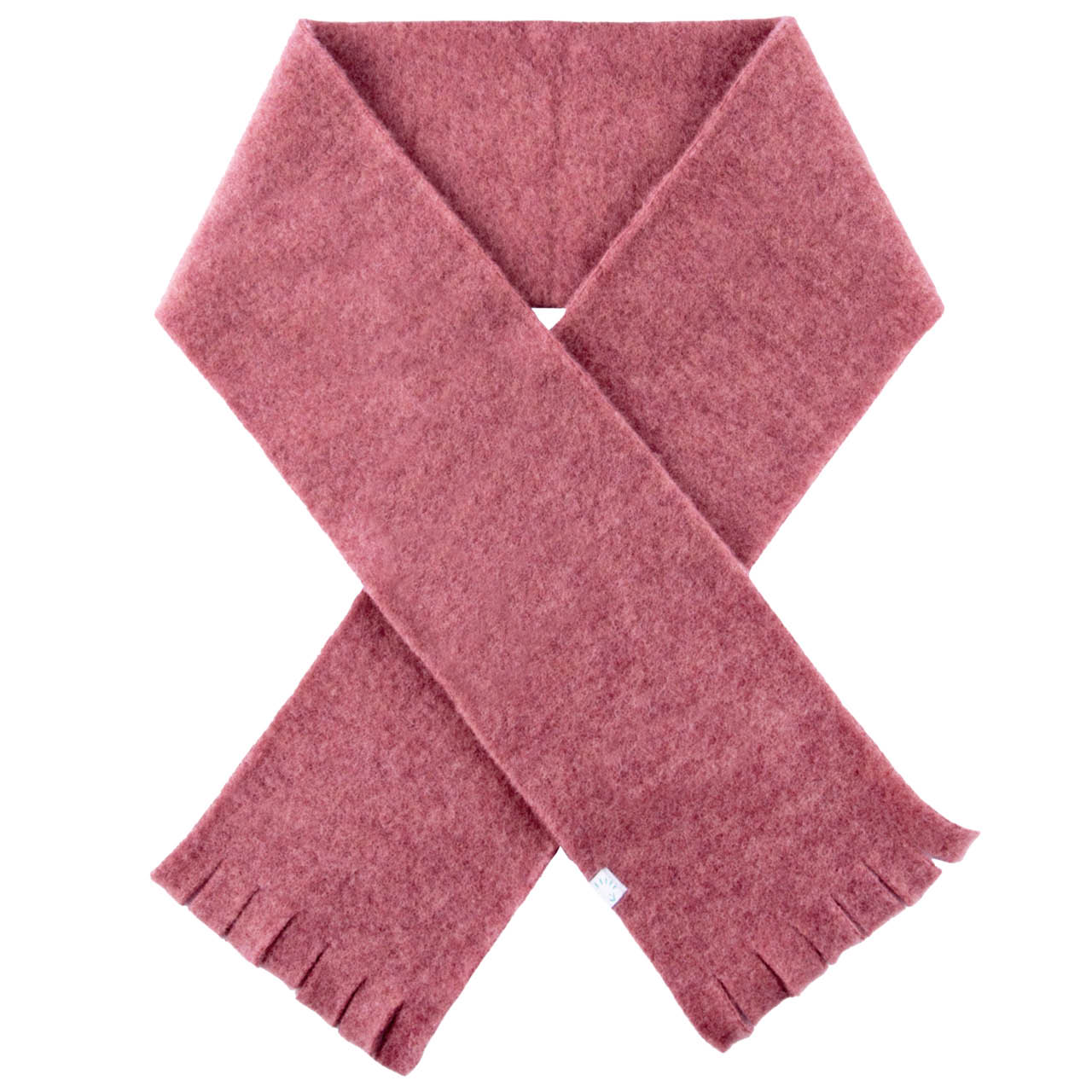 Warmer Wollfleece Steckschal altrosa 80cm