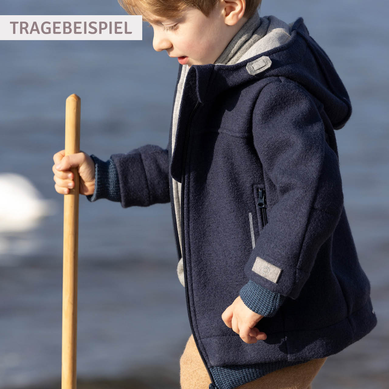 Walk Outdoor Jacke gefüttert grau