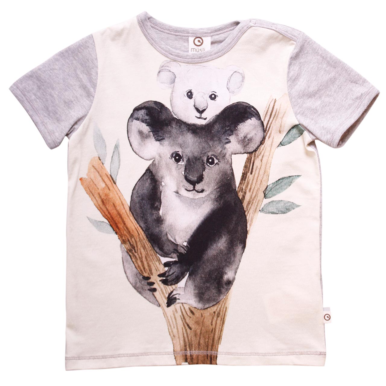 Cooles T-Shirt Koala Design in hellgrau