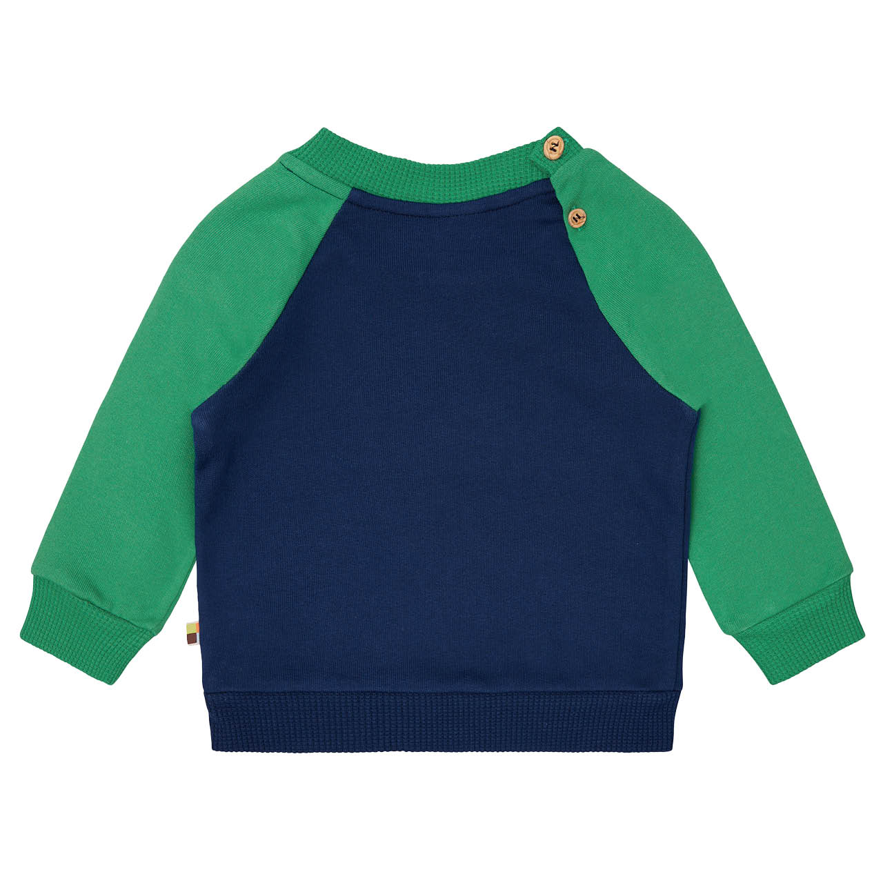 Warmes Raglan Sweatshirt marine-grün