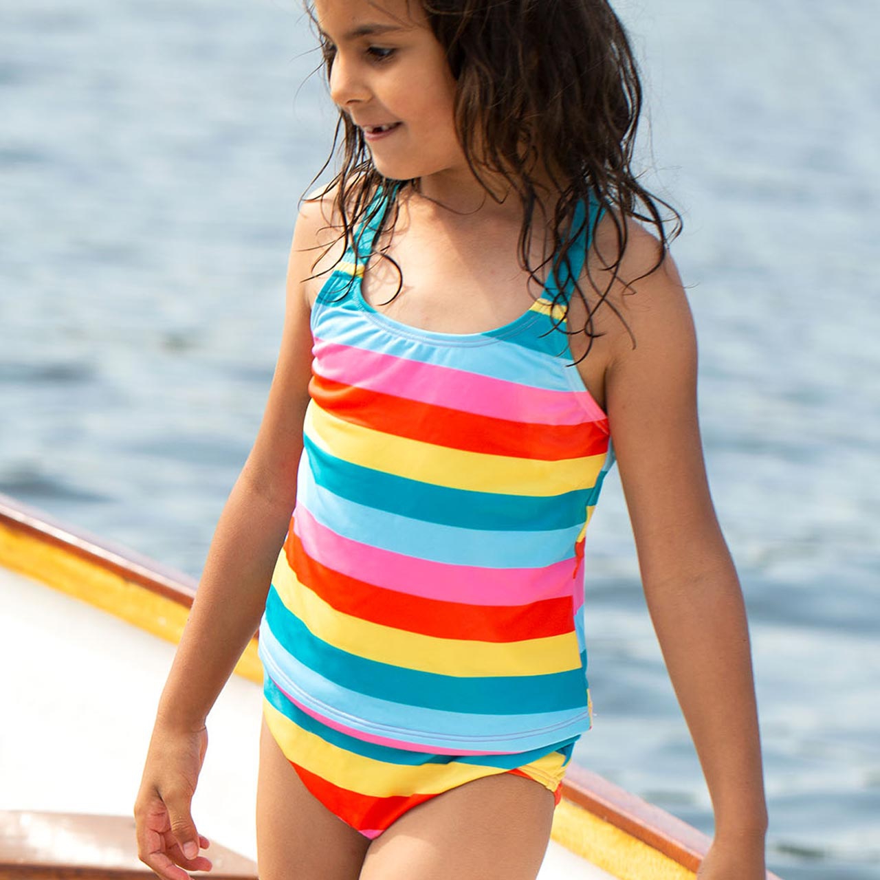 Tankini Shirt mit Shorts Streifen