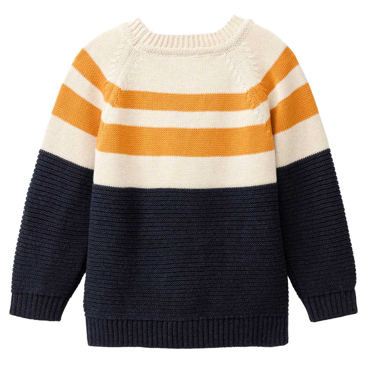 Edler Strick Pullover Farbmix