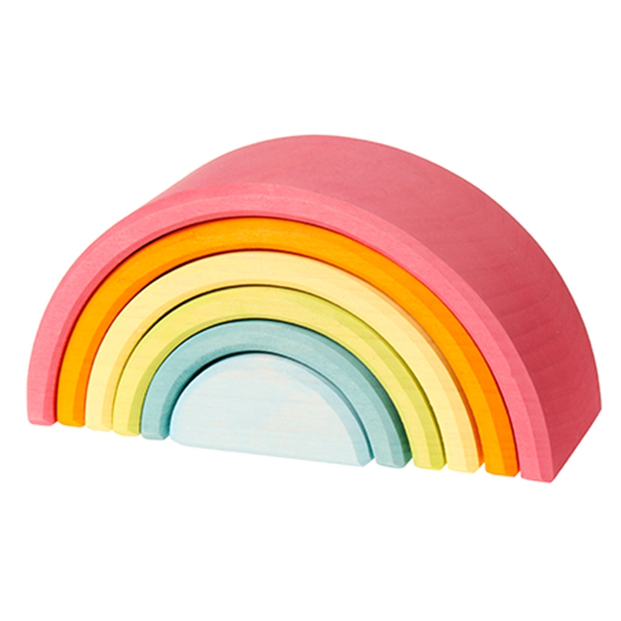 Mittlerer Regenbogen 17 cm 6teilig pastell