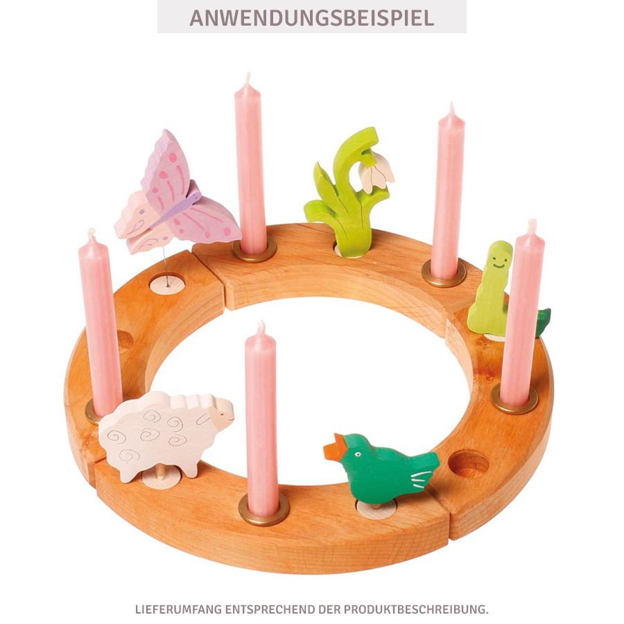 Grimms Stecker Schaf rosa Deko Geburtstagsring