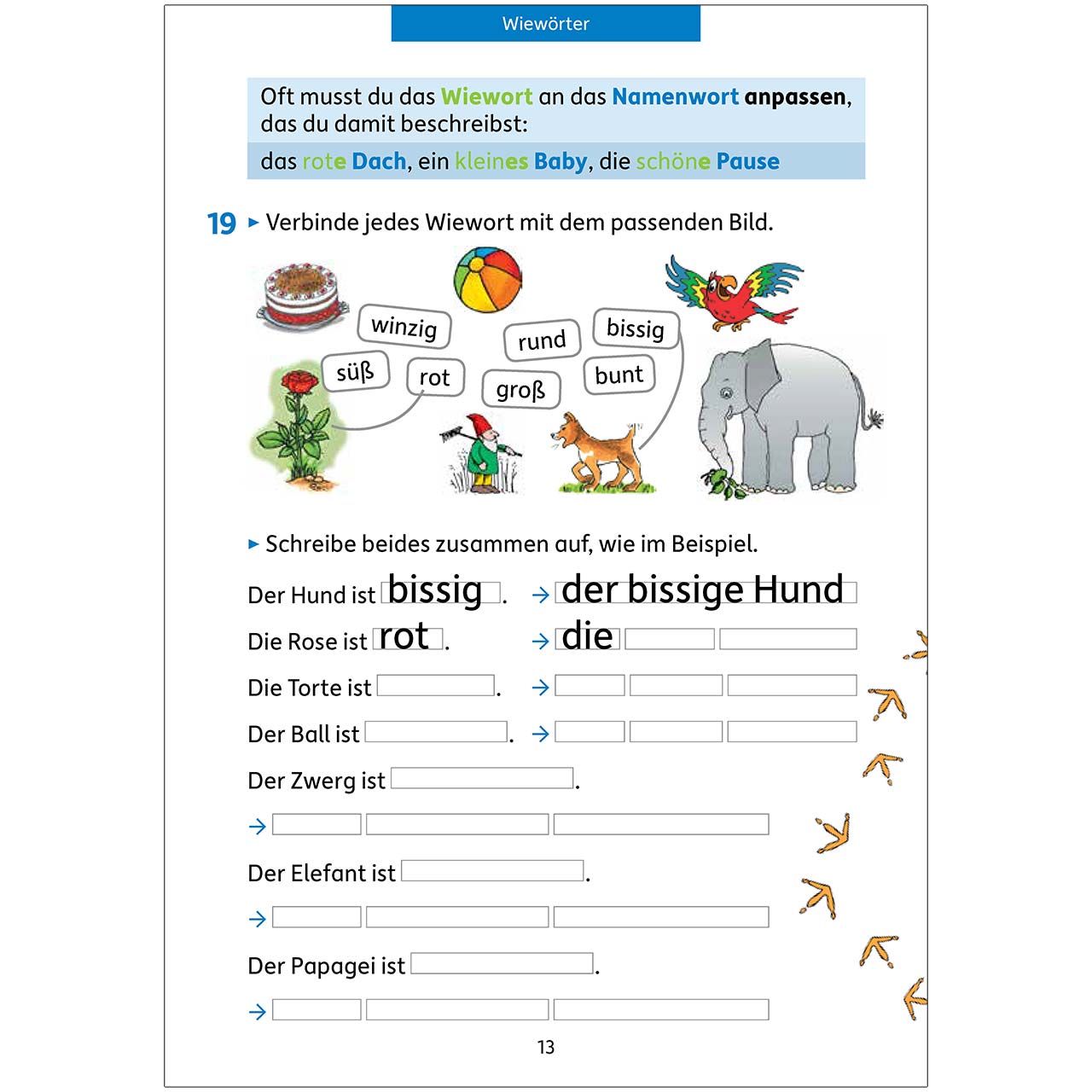 Deutsch Grammatik Übungsheft 3. Klasse