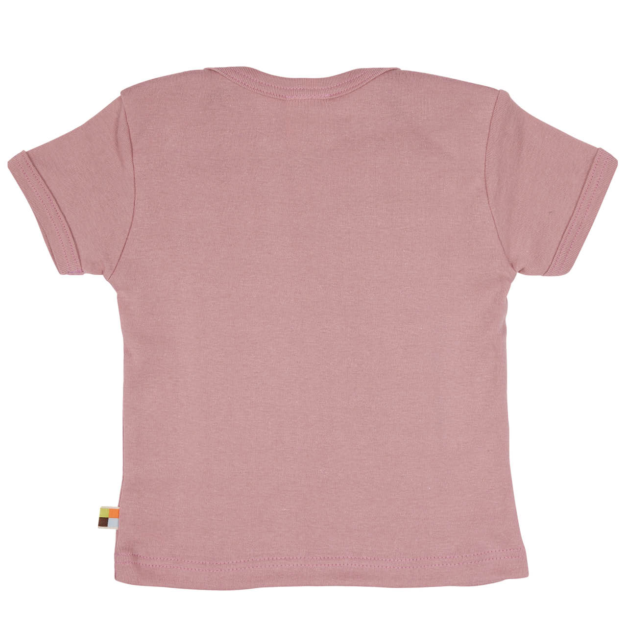 Leichtes T-Shirt Rippe uni rosa