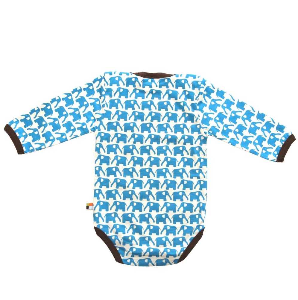 Body langarm Elefant aqua