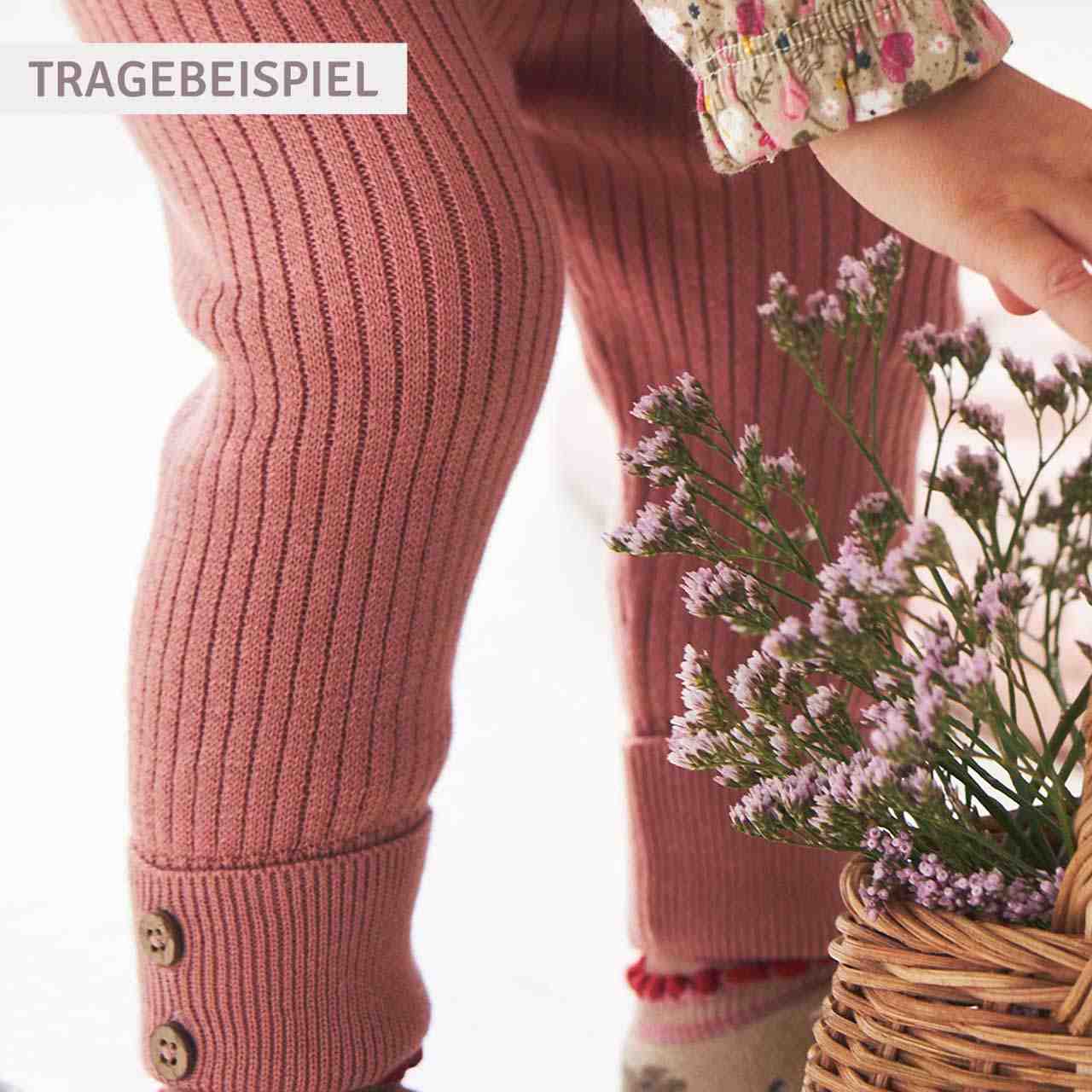 Warme Strickhose karamell