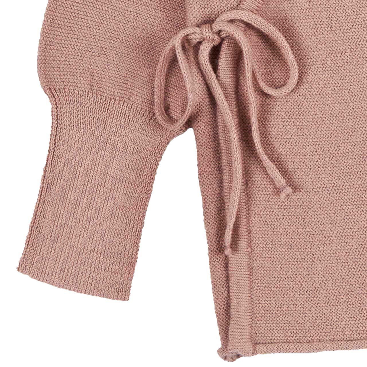 Baby Jacke Schlüttli aus Merino-Feinstrick, rose