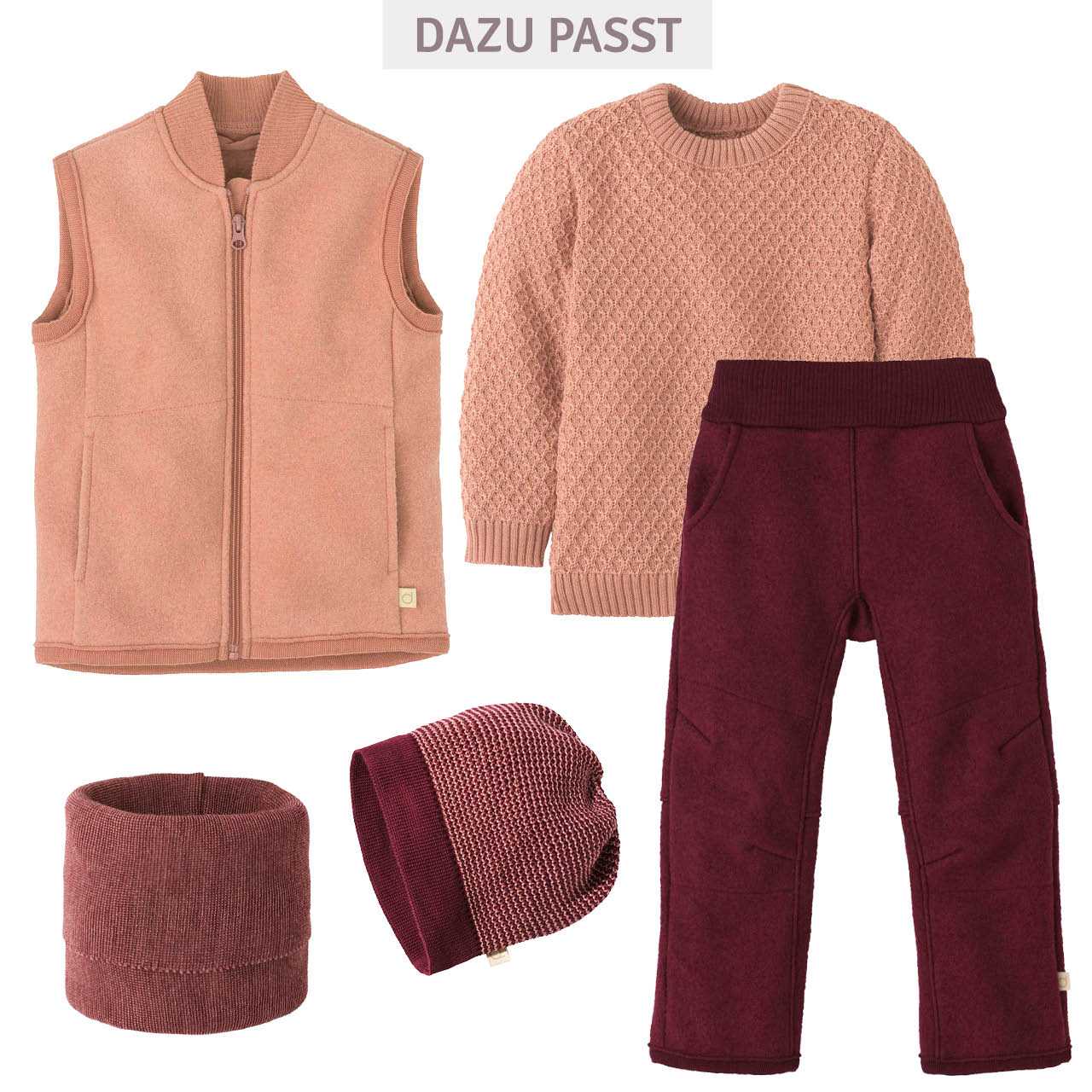 Walk-Weste Zipper rosa