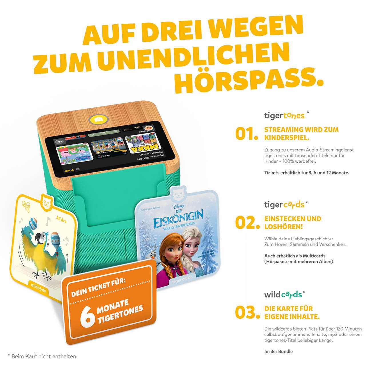 Tigerbox – grüne Hörbox für Kinder