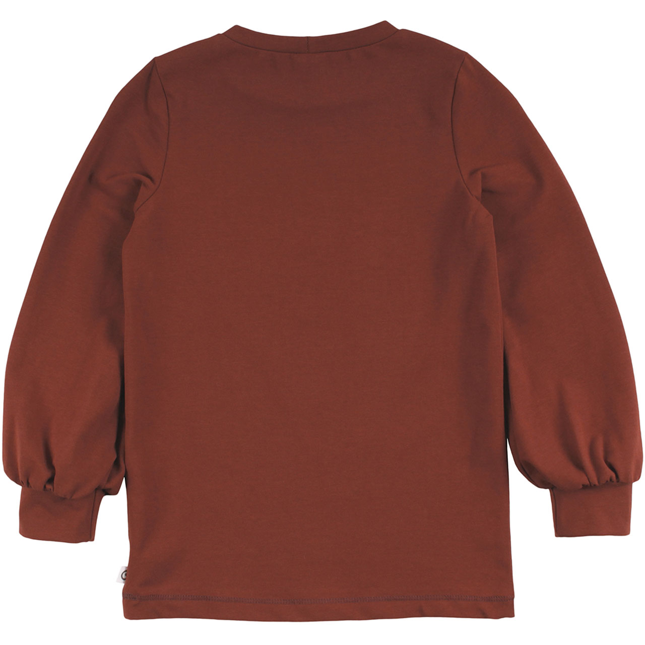 Hochwertiges Langarmshirt mit Puffärmeln braun