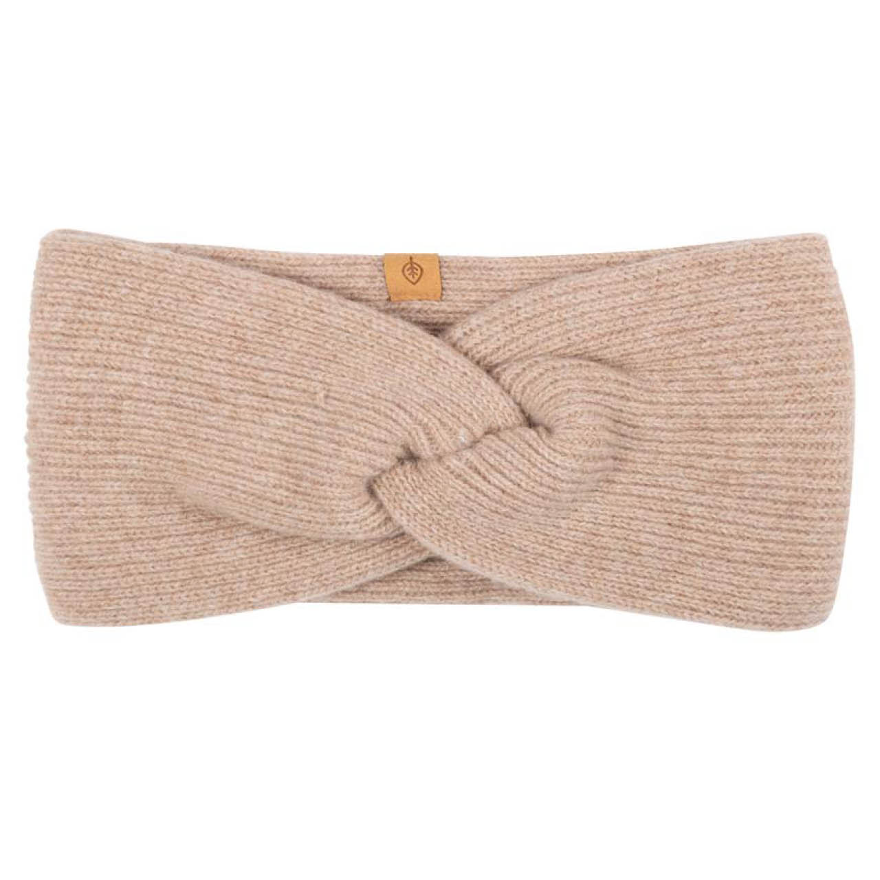 Damen Wolle Kaschmir Stirnband beige