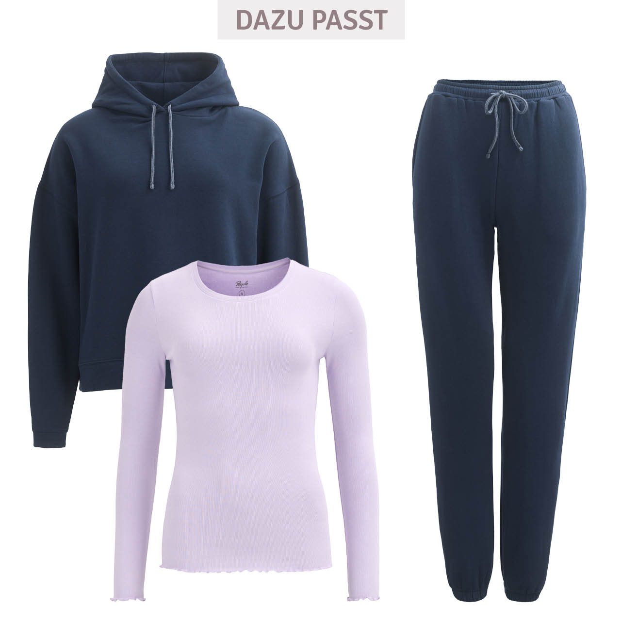 Bequeme Damen Sweathose dunkelblau