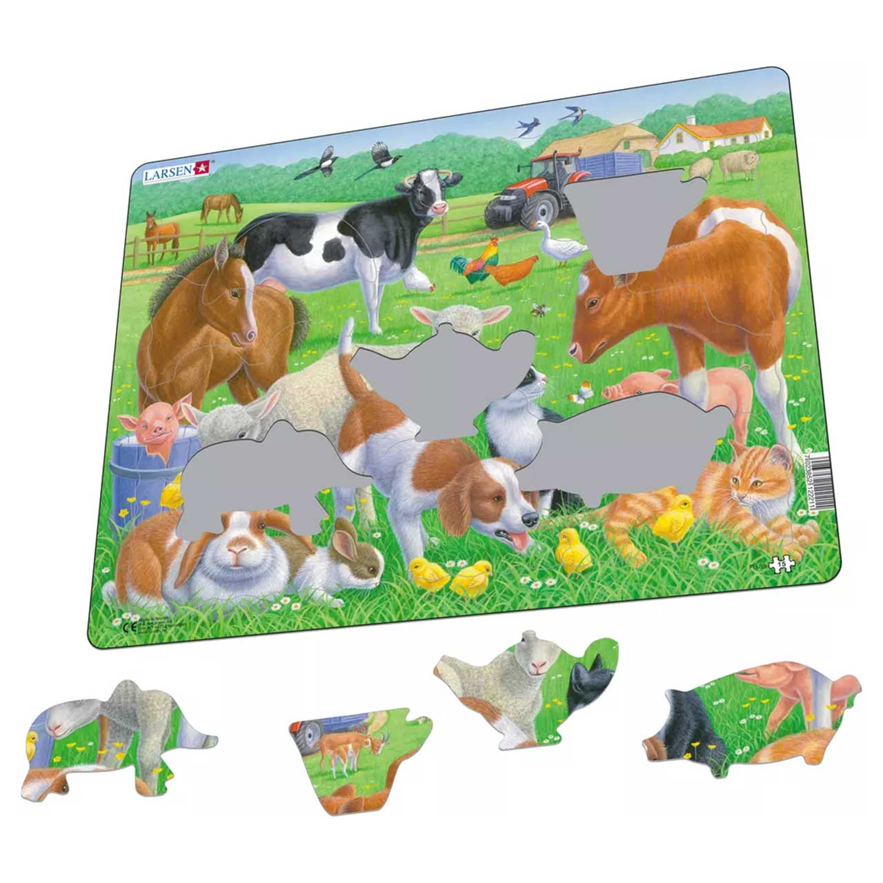 Kinder Puzzle ab 2 Jahre Bauernhof