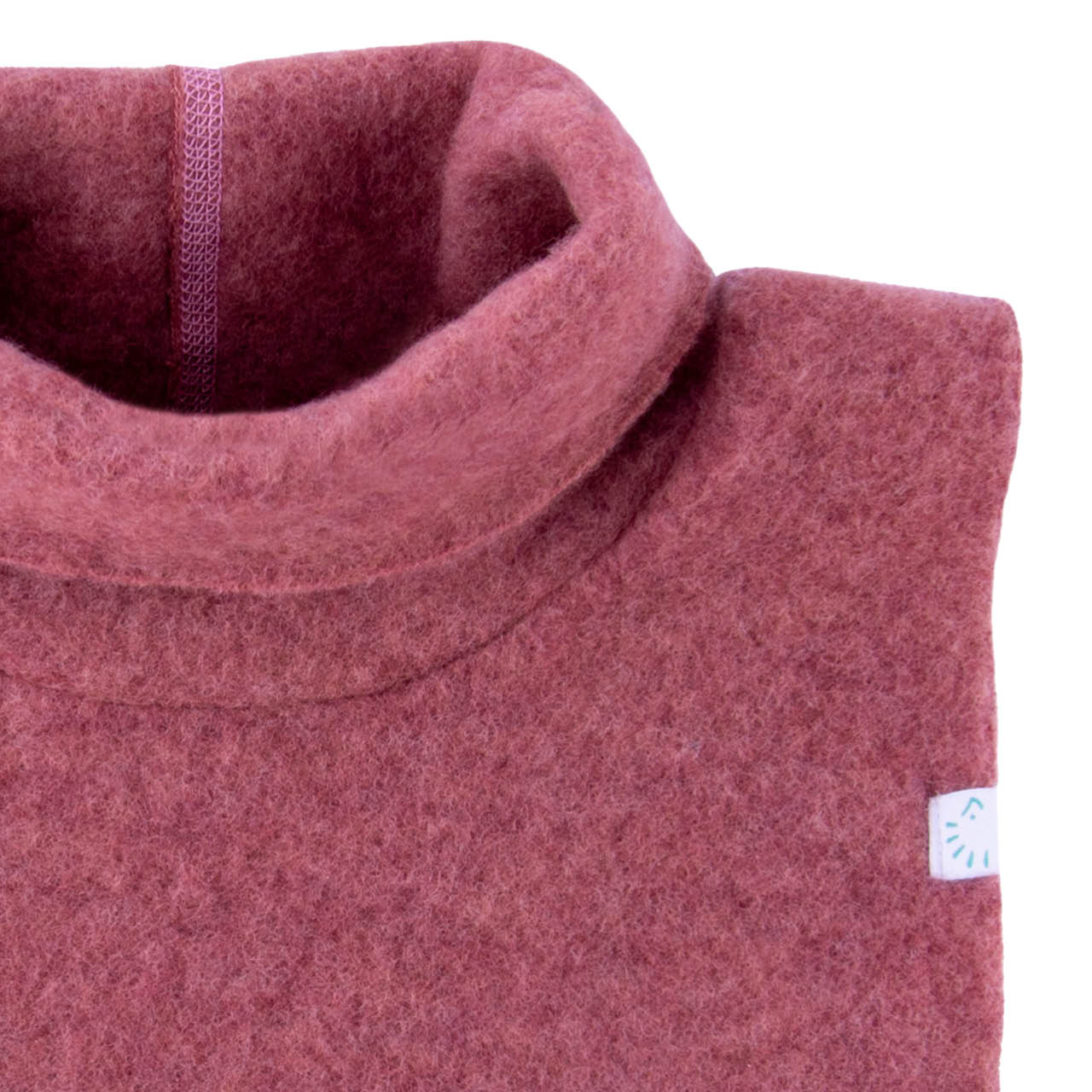 Warmer Wollfleece Schlupfschal altrosa