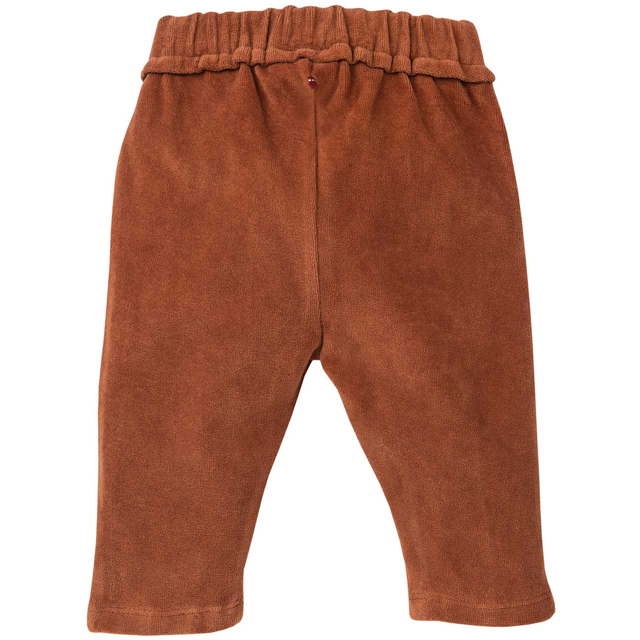 Weiche Nickihose warm zimtbraun