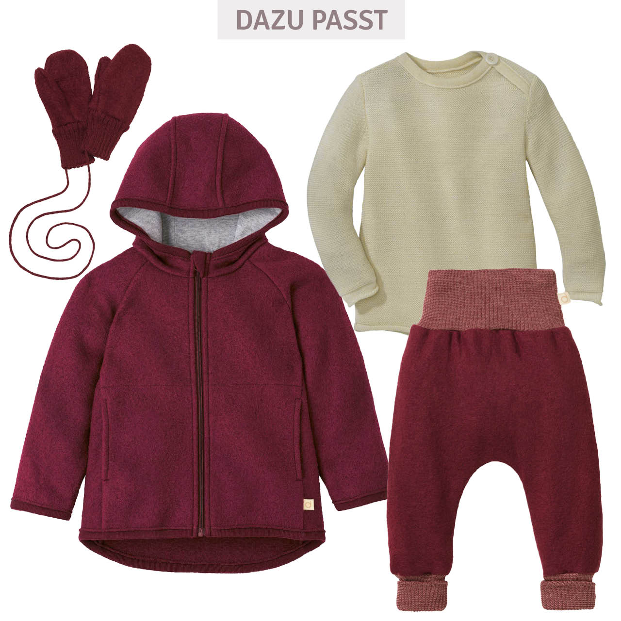 Warme Walk Pumphose cassis