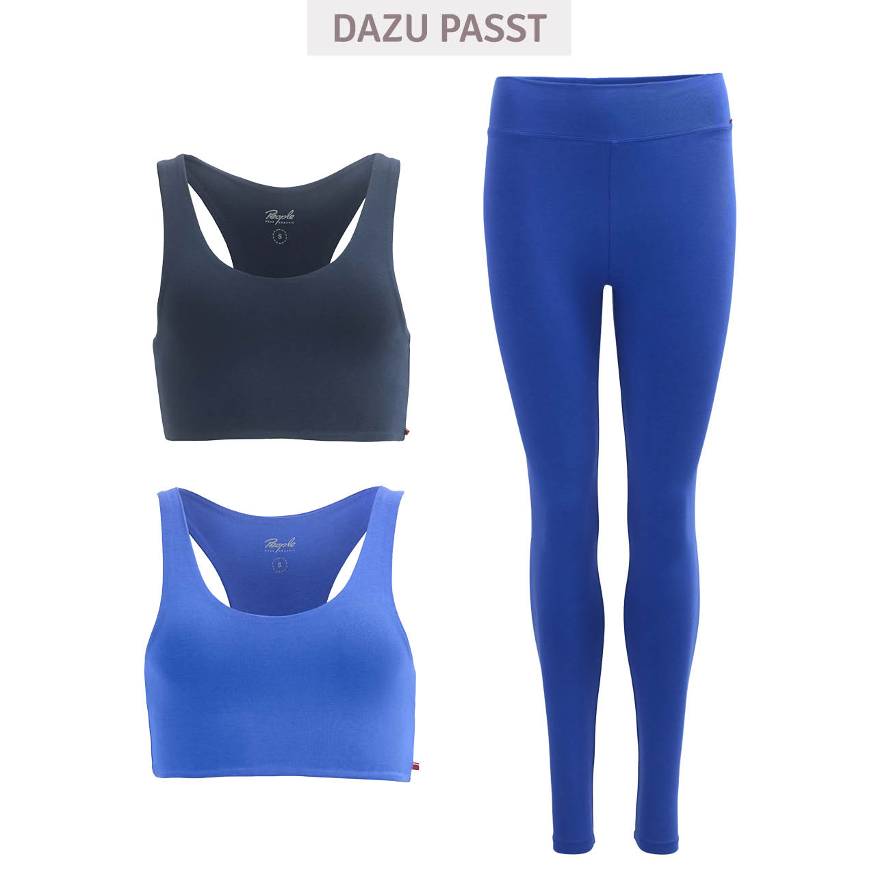 Damen Sport-Leggings royalblau