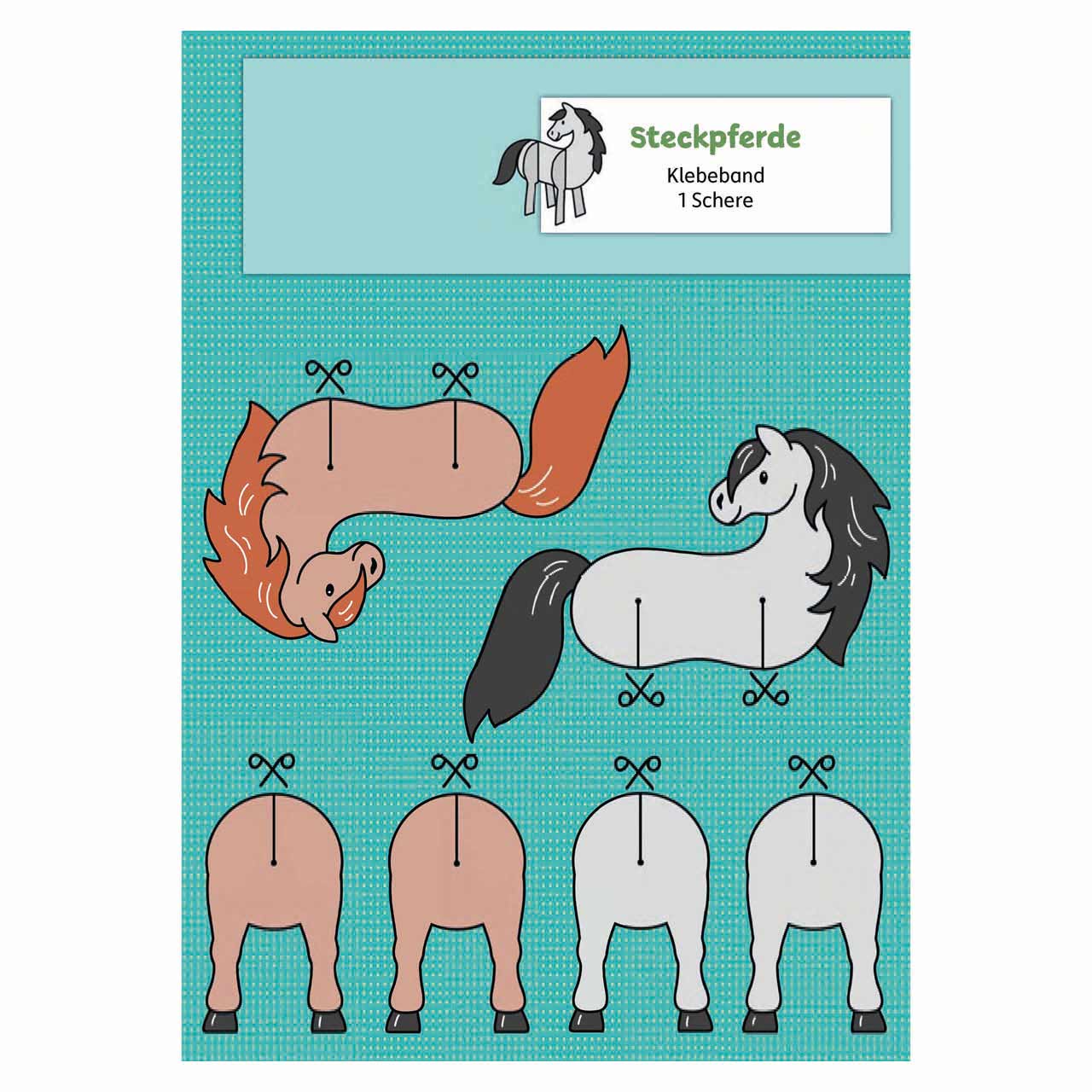 Lass uns basteln – Bastelbuch Pferde und Ponys