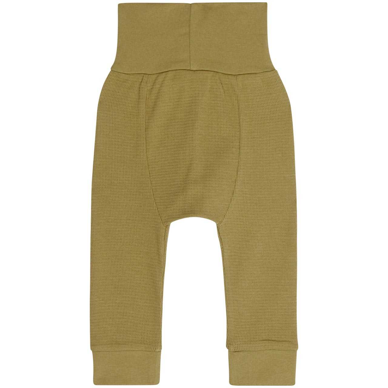 Bündchen Babyhose Waffel-Struktur khaki