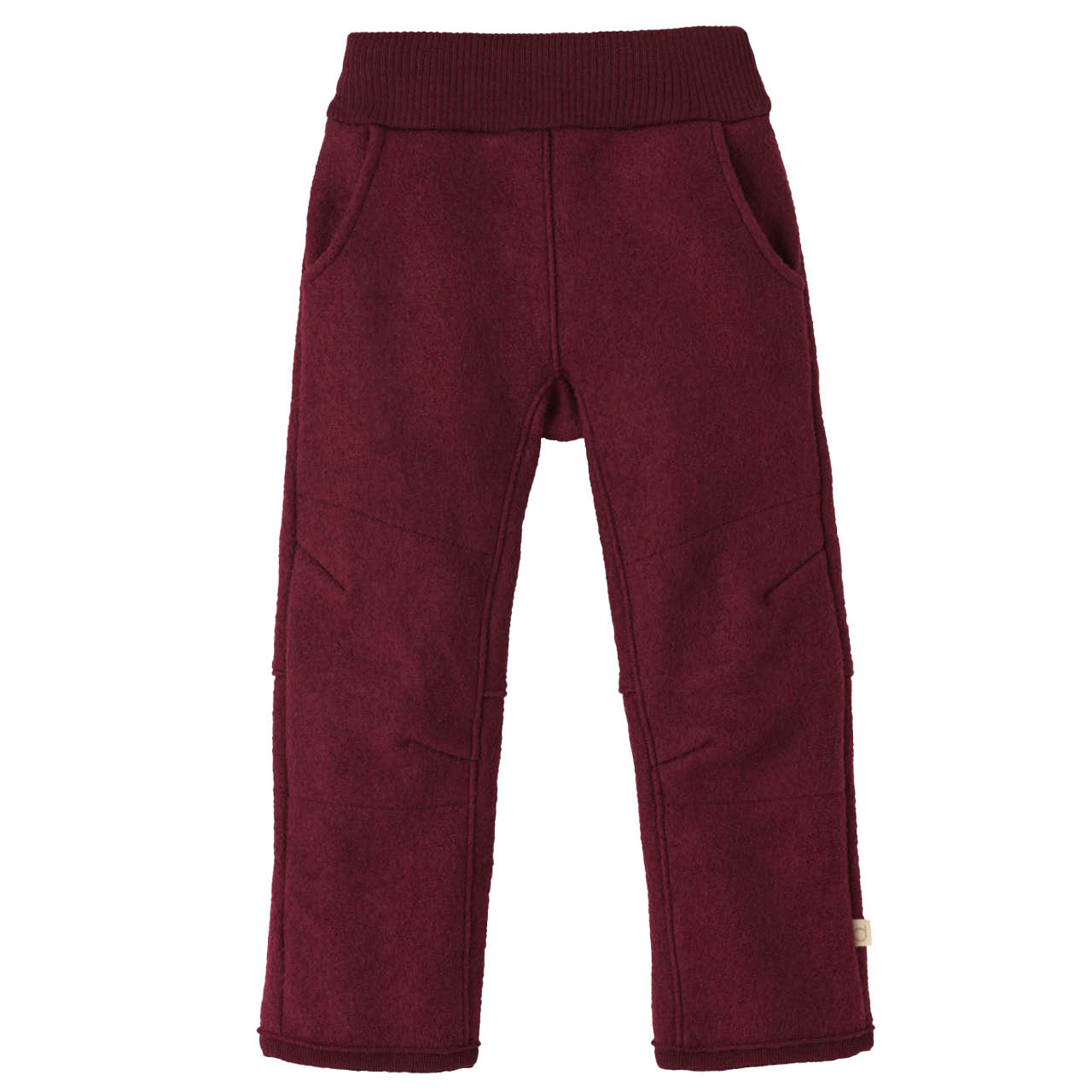 Warme Walkhose Wolle cassis