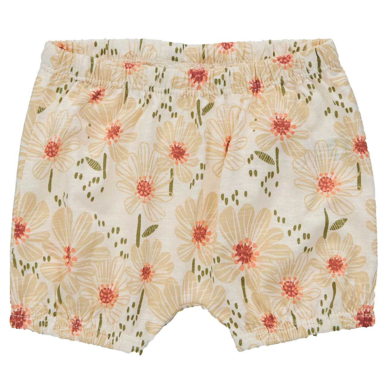 Bequeme Babyshorts Blumen beige