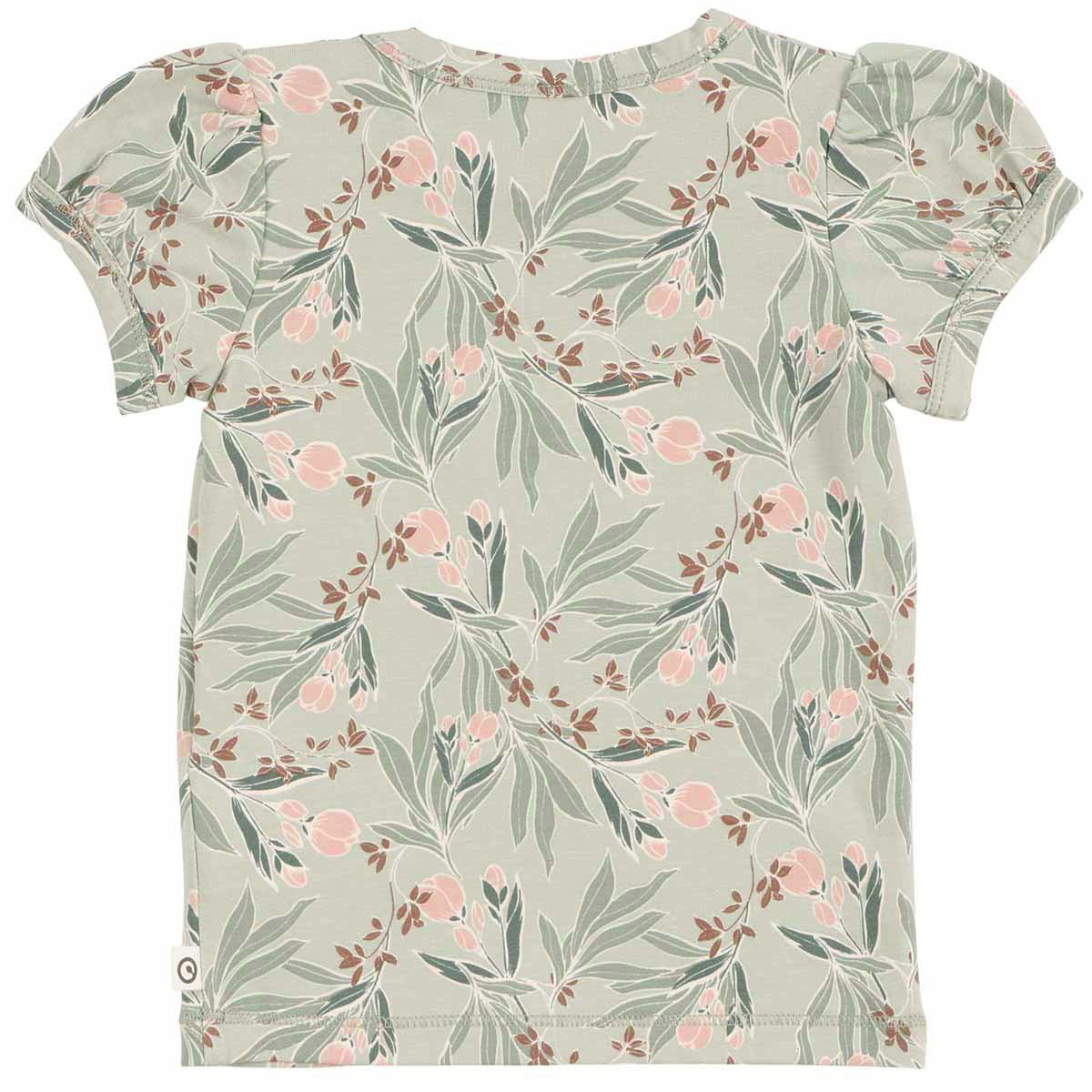 T-Shirt Blumen hellgrün