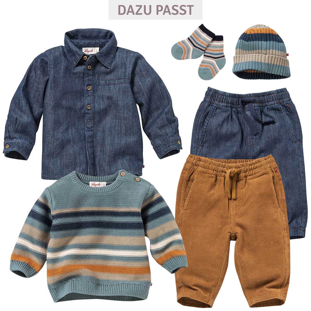 Leichtes Denimhemd dunkelblau