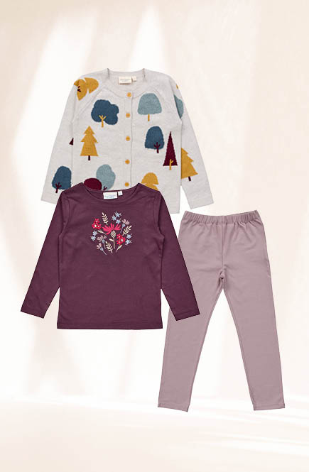 Softe Uni Leggings mauve