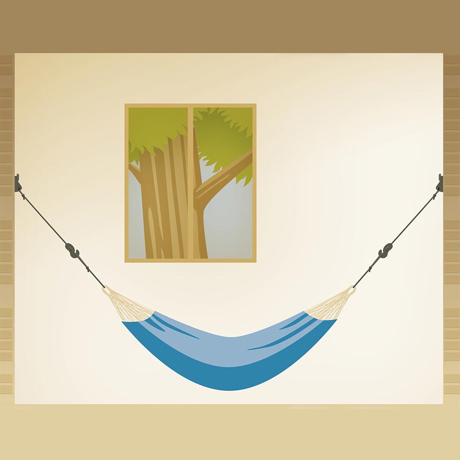 Hängematte Bio 200x140 cm Hammock natur