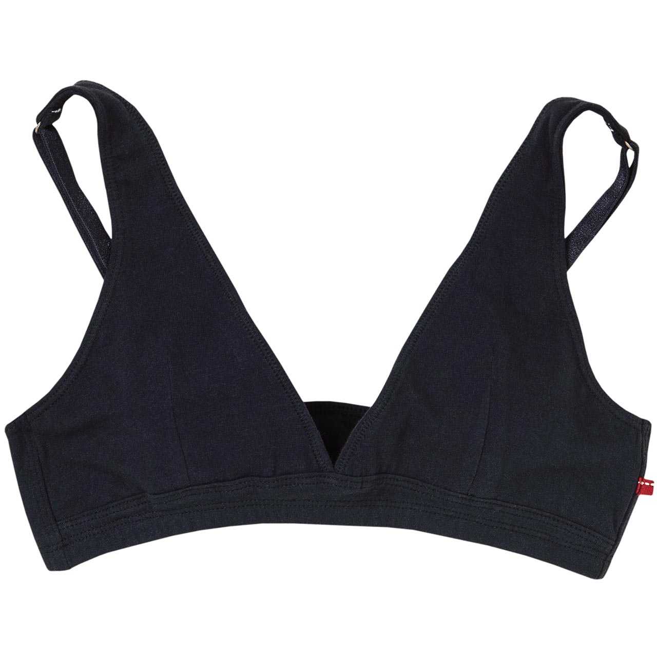 Damen Bralette V-Ausschnitt schwarz