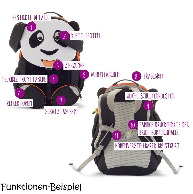 Kita Rucksack 3-6 Jahre Hund Henri