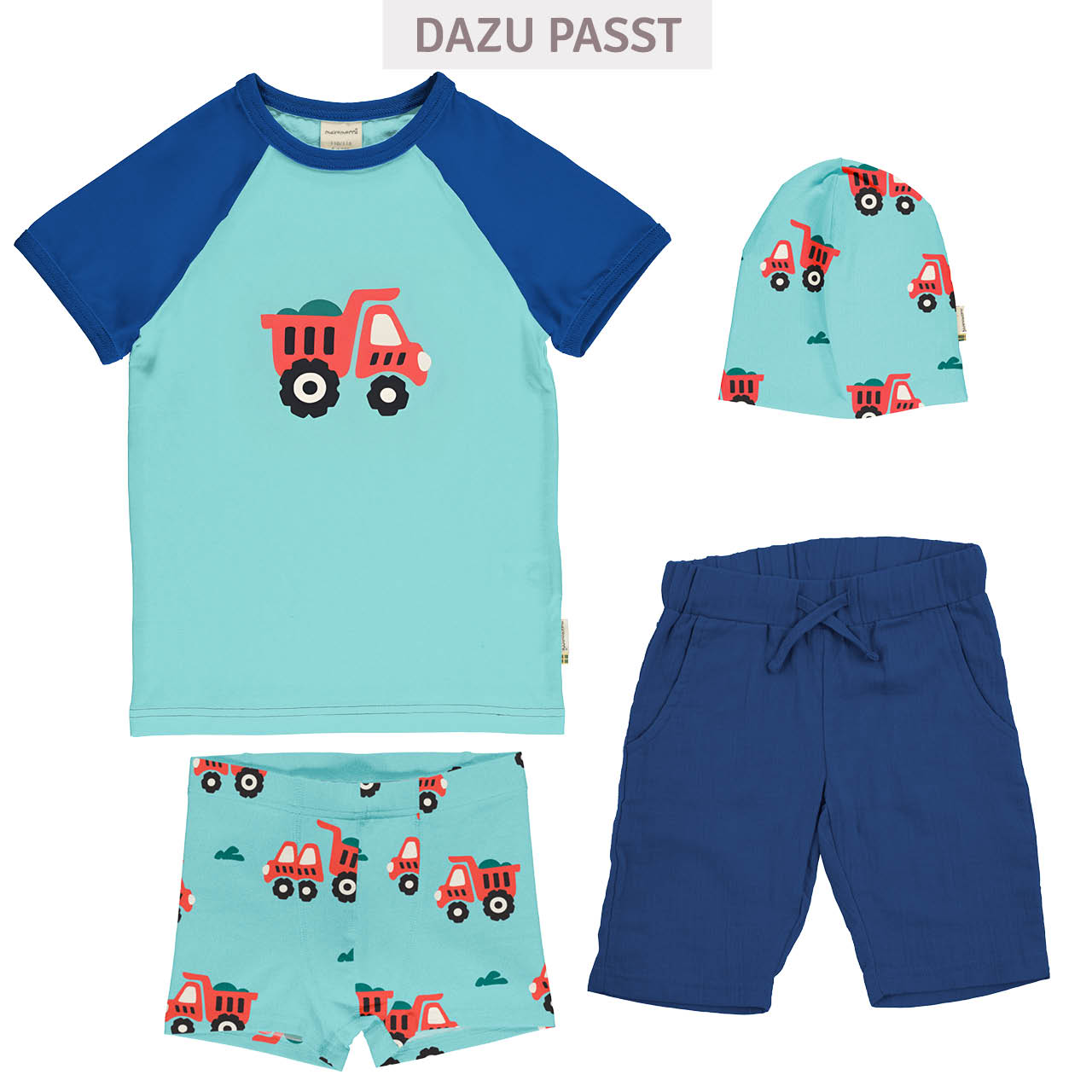 Boxershorts Kipper blau