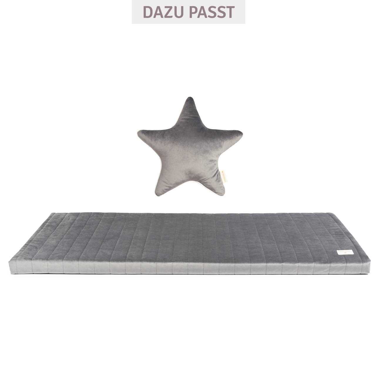 Dekokissen Stern Grau – 40 cm