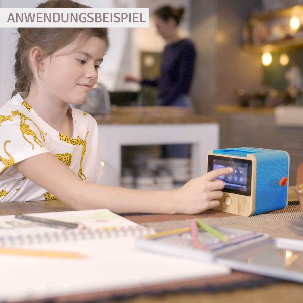 Tigerbox – graue Hörbox für Kinder