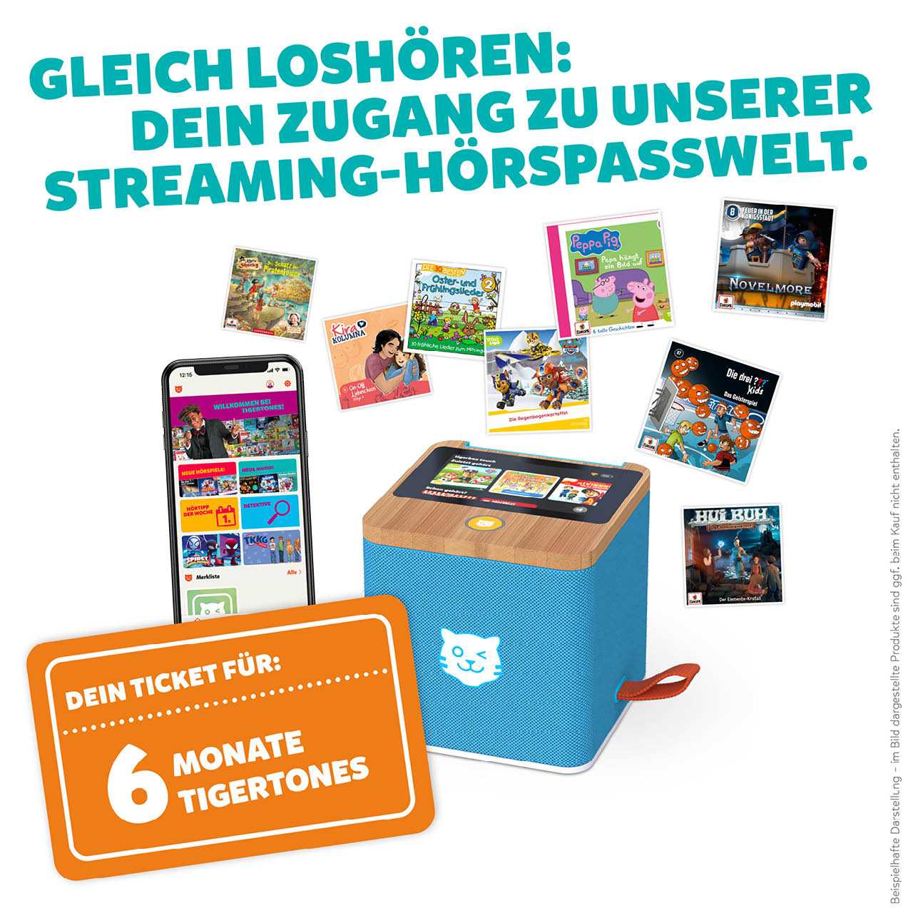 Tigerticket – 6 Monate Zugang zu tigertones