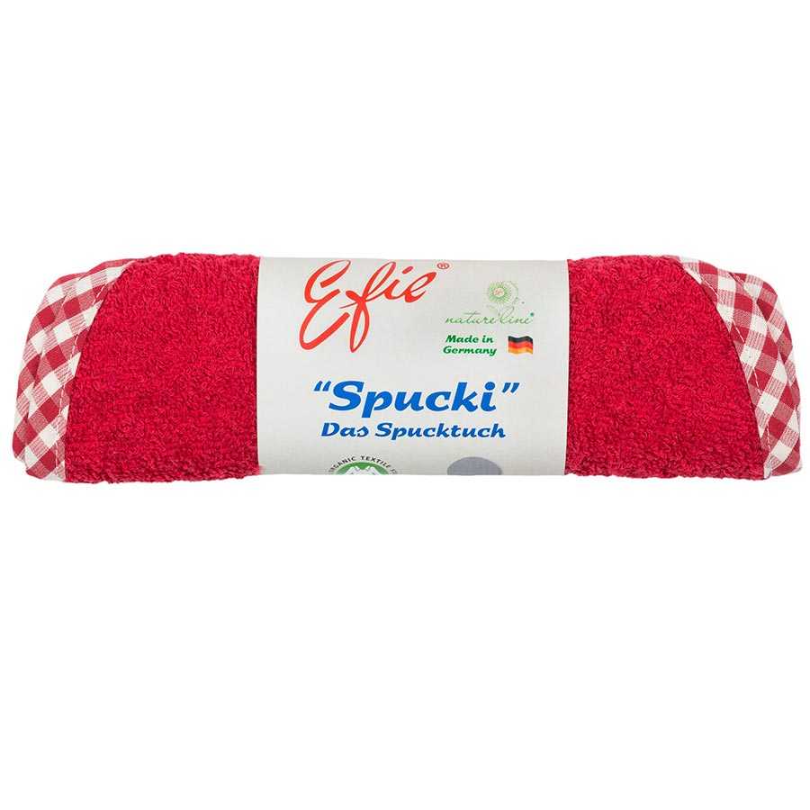 Spucktuch 43 cm lang, 22 cm breit Baumwollfrottee rot