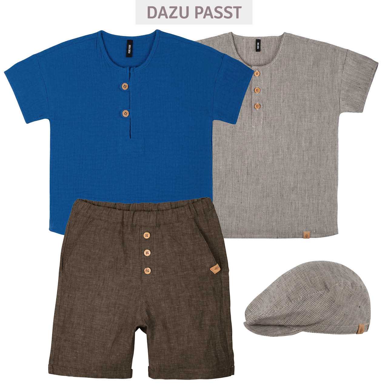 Leichte Leinen Shorts braun